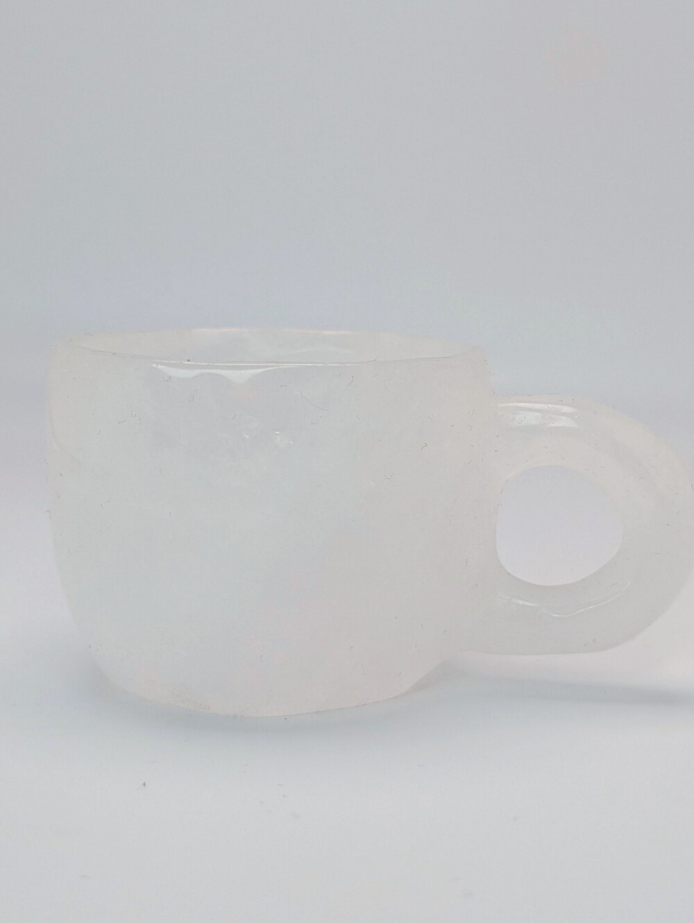 Clear Quartz Tea Cup Crystal Carving